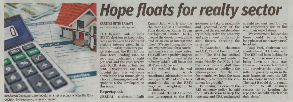 Hope floats for realty sector