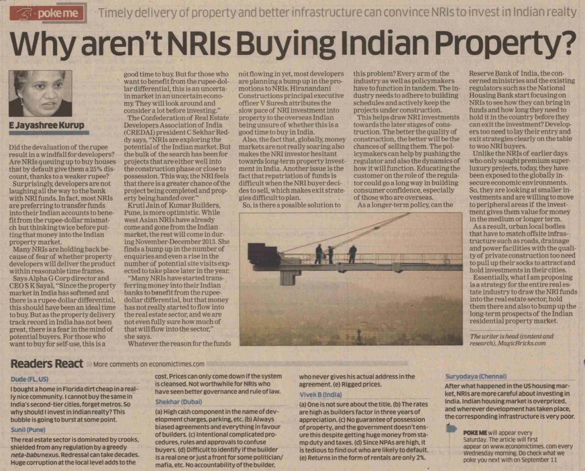 Why aren't NRIs Buying Indian Property?