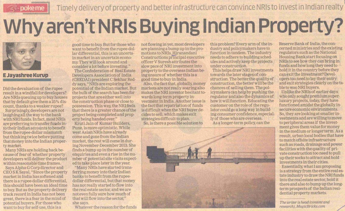Why aren't NRIs Buying Indian Property?