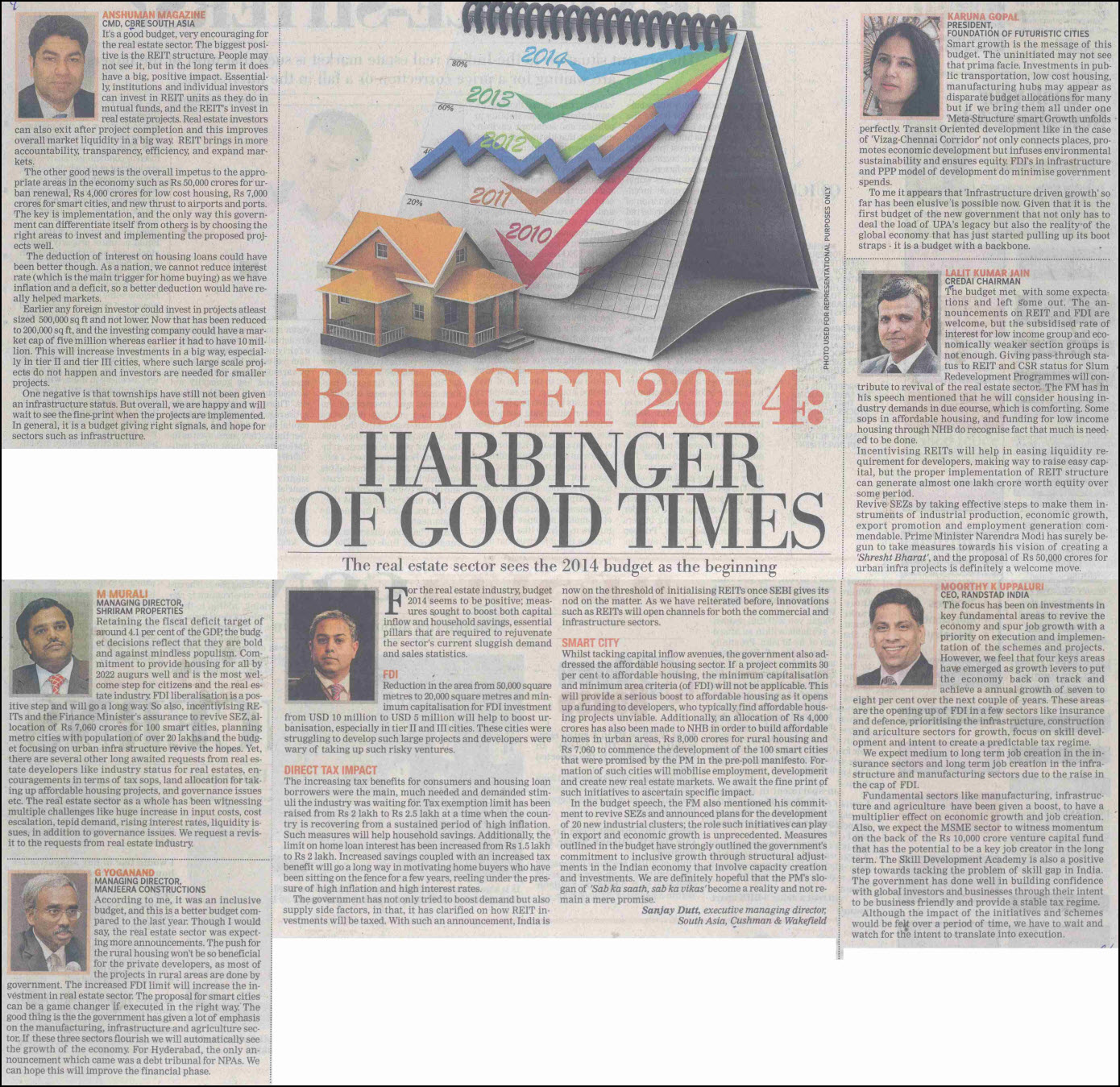 Budget 2014: Harbinger of good times