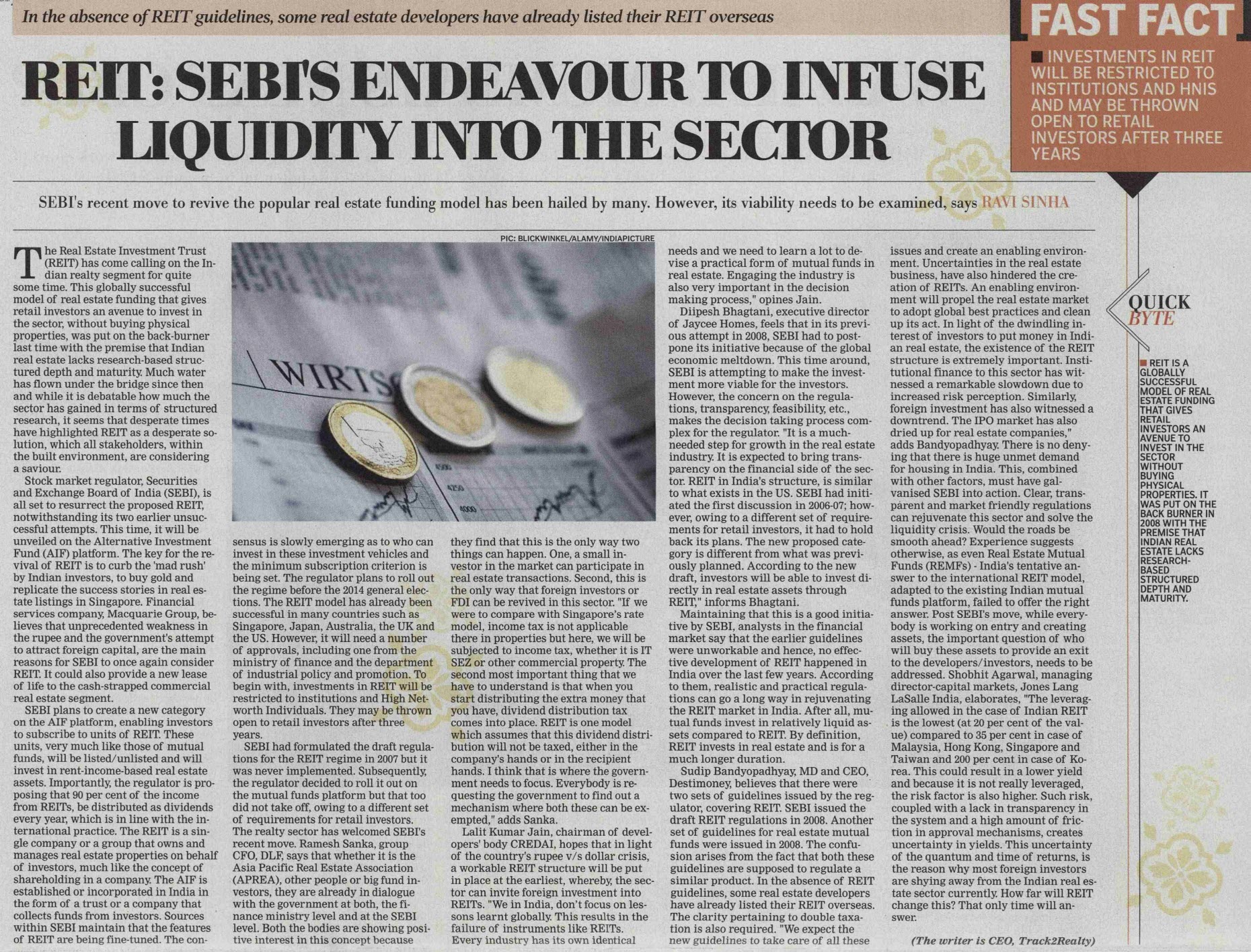 Reit: Sebi's Endeavour To Infuse Liquidity Into The Sector
