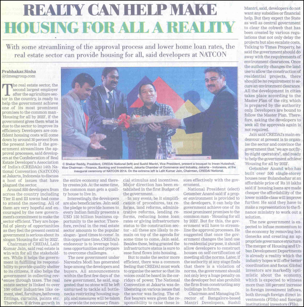 Realty can help make housing for all a reality